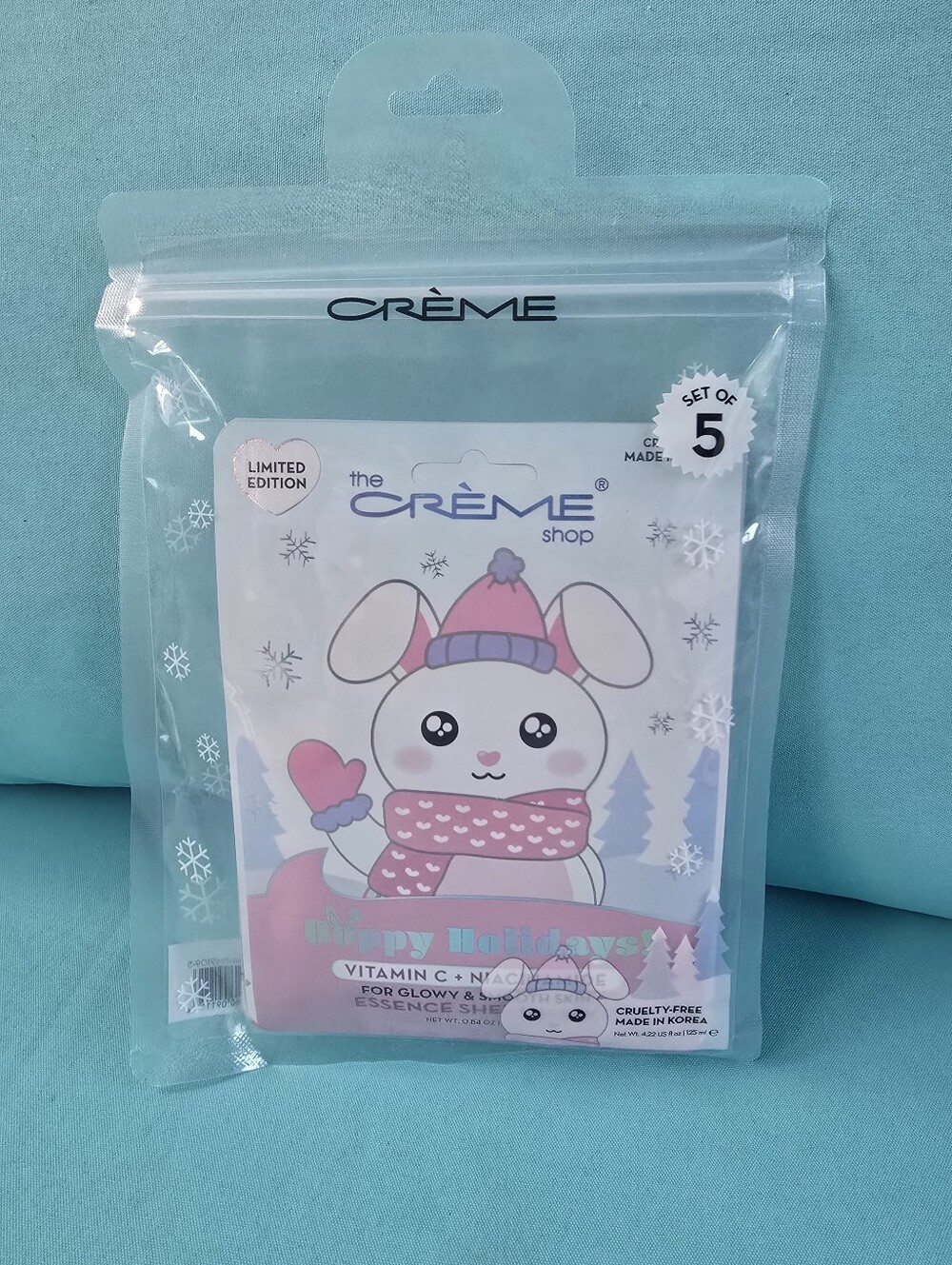 🦩 5 Pc. Crème Shop Face Sheet Masks